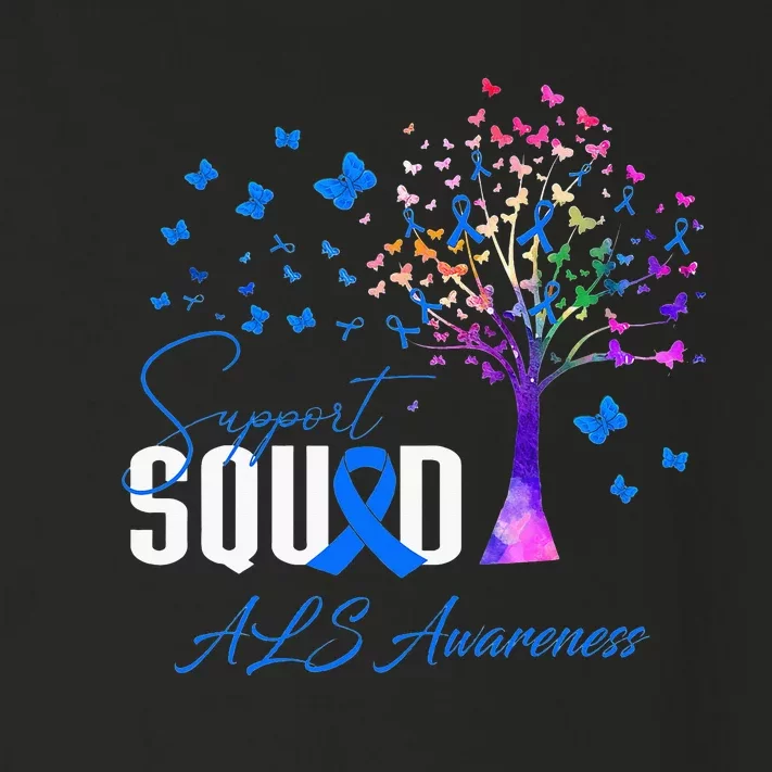 Support Squad For Als Awareness Toddler Long Sleeve Shirt