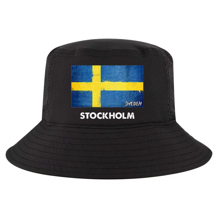 Stockholm Sweden Flag Stockholm Cool Comfort Performance Bucket Hat