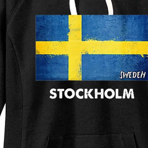 Stockholm Sweden Flag Stockholm Women's Fleece Hoodie