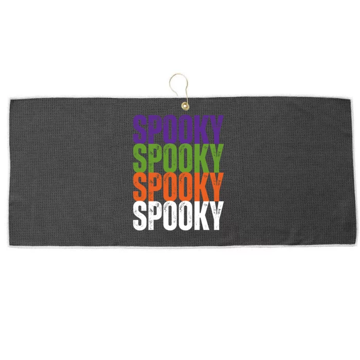 Spooky Spooky Funny Cute Halloween Large Microfiber Waffle Golf Towel