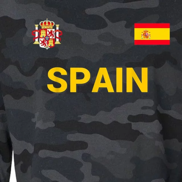 Spain Shirt-Espana Flag Jersey Soccer -Football Cropped Pullover Crew