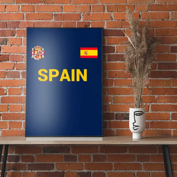 Spain Shirt-Espana Flag Jersey Soccer -Football Poster