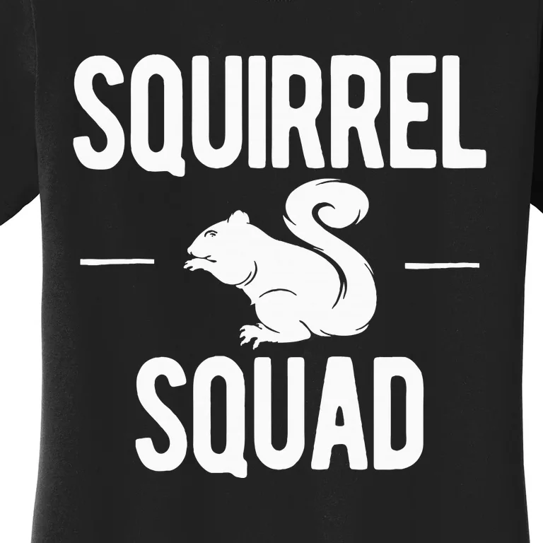 Squirrel Squad Funny Women's T-Shirt