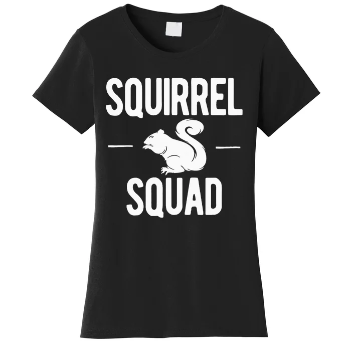 Squirrel Squad Funny Women's T-Shirt