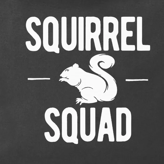 Squirrel Squad Funny Zip Tote Bag