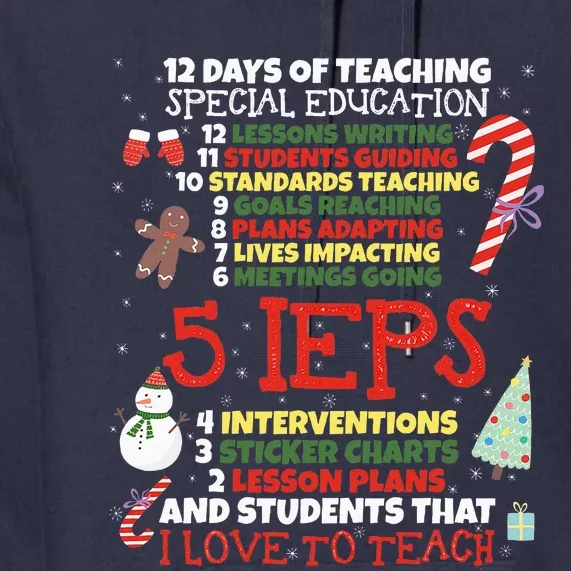 Sped School Funny Special Education Teacher Gift Premium Hoodie