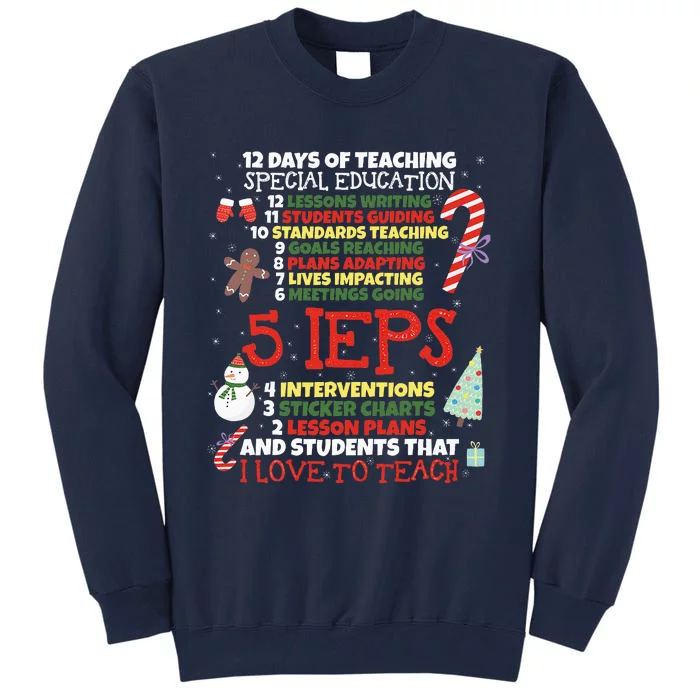 Sped School Funny Special Education Teacher Gift Tall Sweatshirt