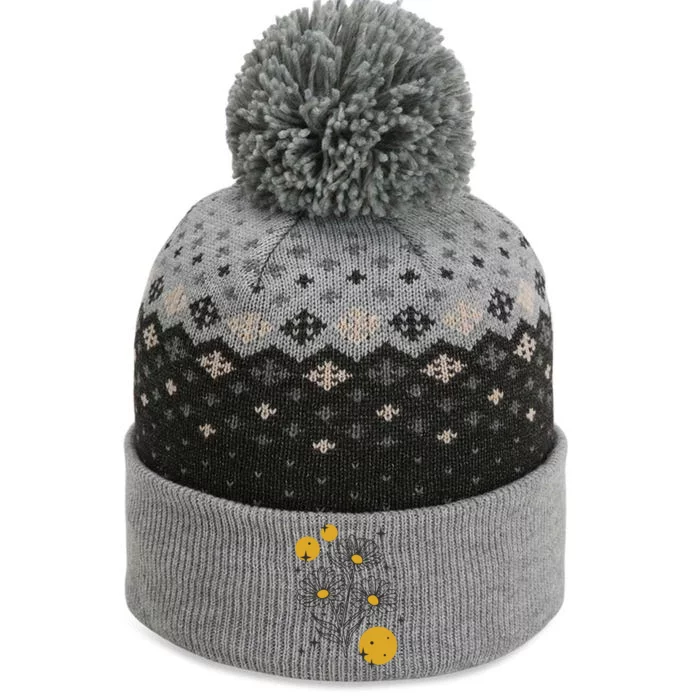 Sunflower Spring Floral The Baniff Cuffed Pom Beanie