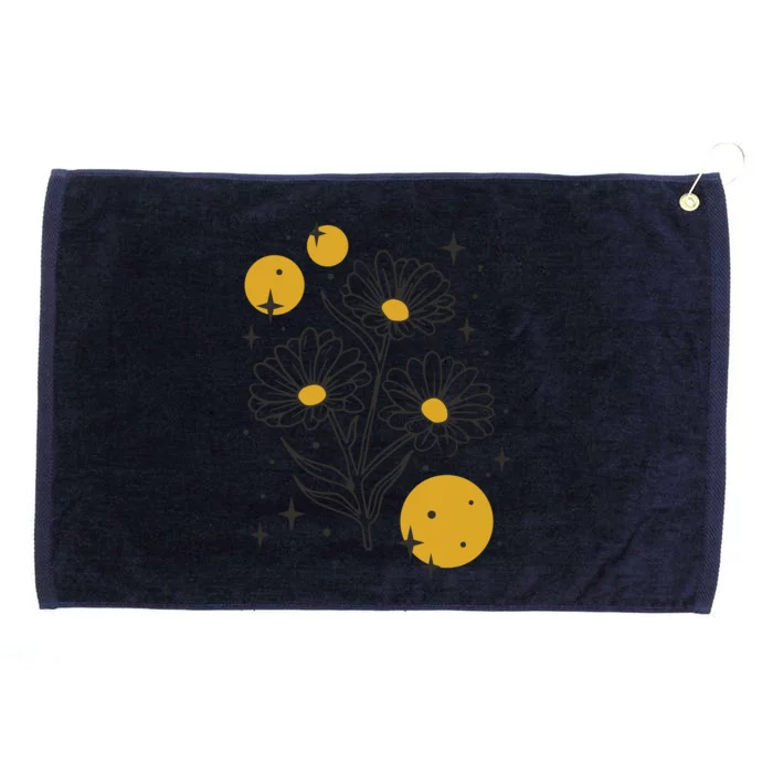 Sunflower Spring Floral Grommeted Golf Towel