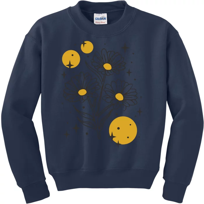 Sunflower Spring Floral Kids Sweatshirt