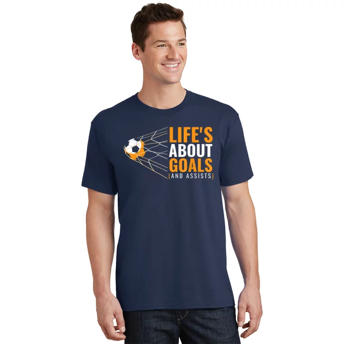 Soccer Shirt for Boys | 'Life's About Goals' | Boys Soccer T-Shirt