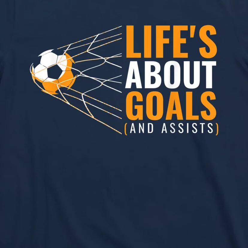 Soccer Shirt for Boys | 'Life's About Goals' | Boys Soccer T-Shirt