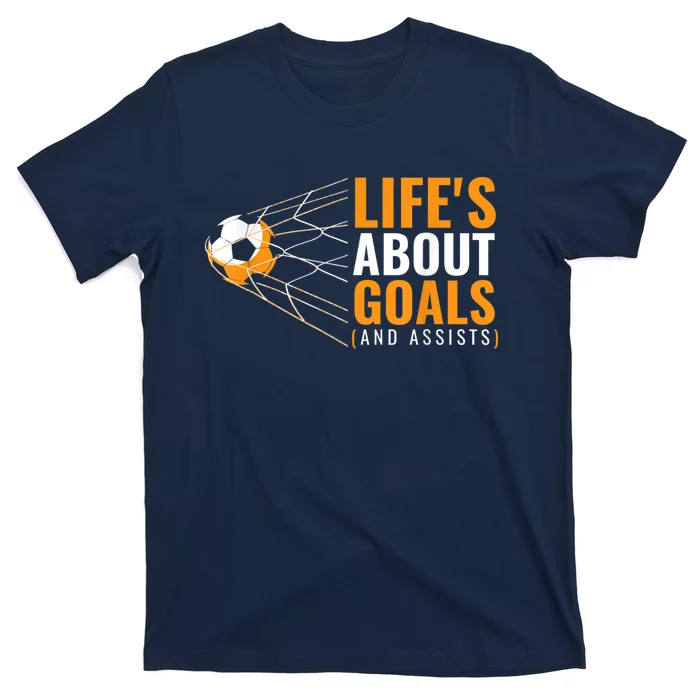 Soccer Shirt for Boys | 'Life's About Goals' | Boys Soccer T-Shirt