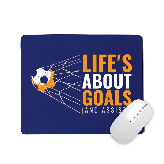 Soccer Shirt for Boys | 'Life's About Goals' | Boys Soccer Mousepad