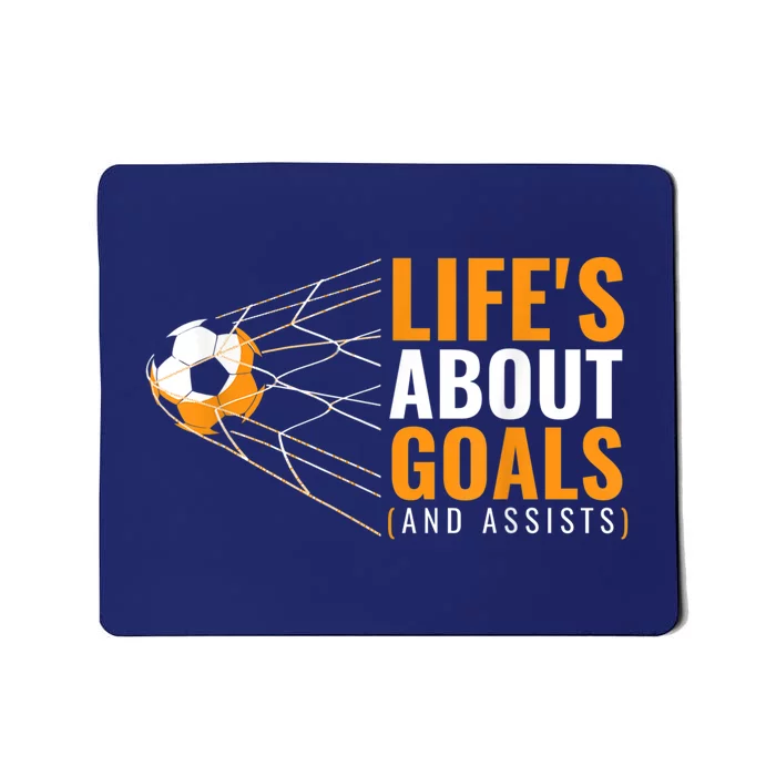 Soccer Shirt for Boys | 'Life's About Goals' | Boys Soccer Mousepad