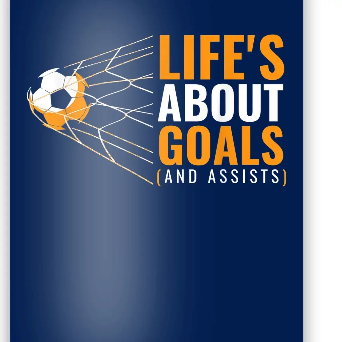 Soccer Shirt for Boys | 'Life's About Goals' | Boys Soccer Poster