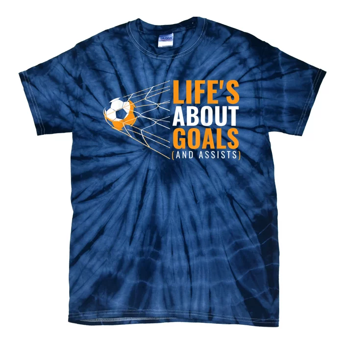 Soccer Shirt for Boys | 'Life's About Goals' | Boys Soccer Tie-Dye T-Shirt