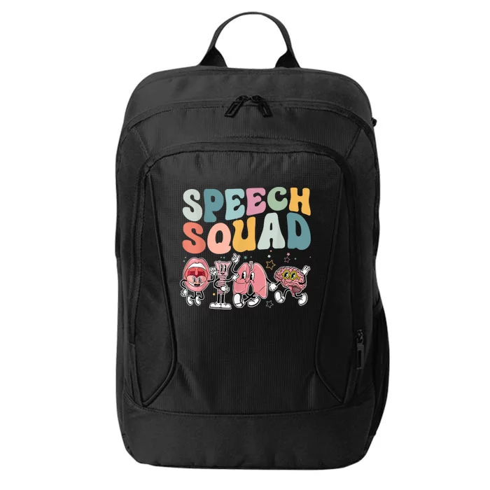 Speech Squad Funny Speech Therapy Speech Pathologist City Backpack