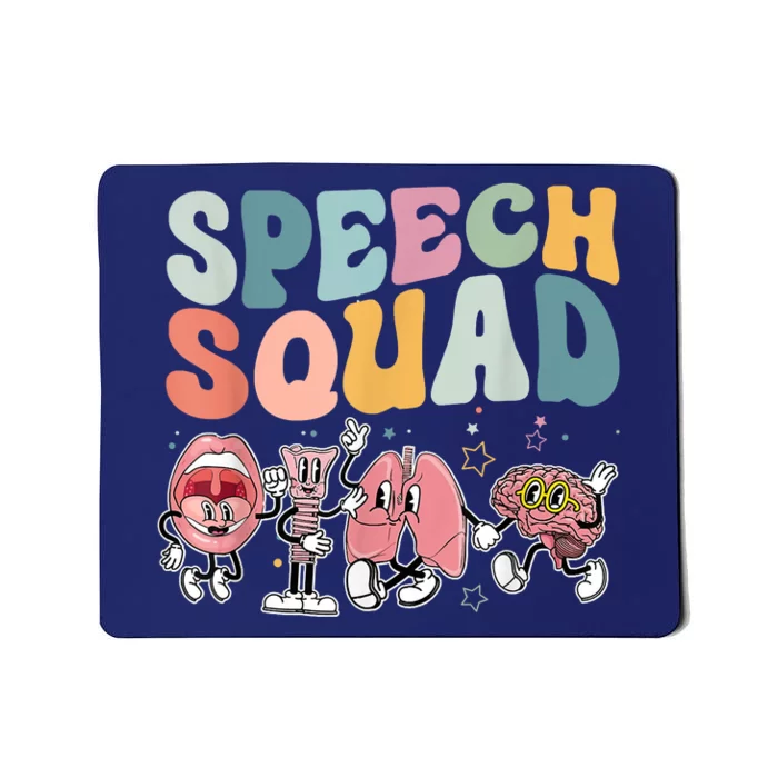 Speech Squad Funny Speech Therapy Speech Pathologist Mousepad