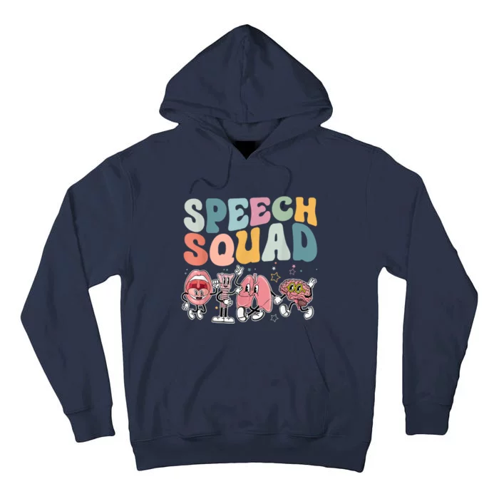 Speech Squad Funny Speech Therapy Speech Pathologist Tall Hoodie