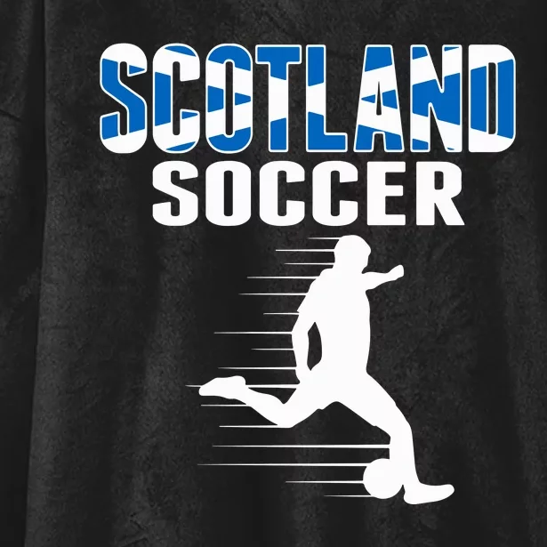 Scotland Soccer Fans Jersey Scottish Flag Football Lovers Hooded Wearable Blanket