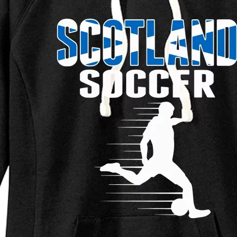 Scotland Soccer Fans Jersey Scottish Flag Football Lovers Women's Fleece Hoodie