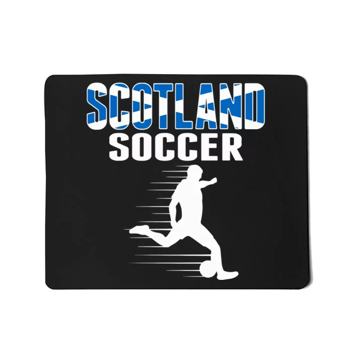 Scotland Soccer Fans Jersey Scottish Flag Football Lovers Mousepad