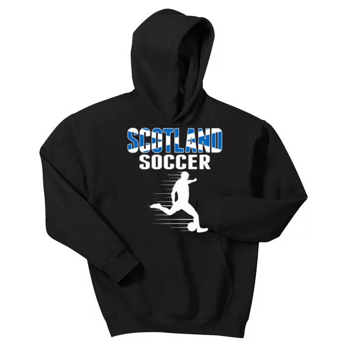 Scotland Soccer Fans Jersey Scottish Flag Football Lovers Kids Hoodie