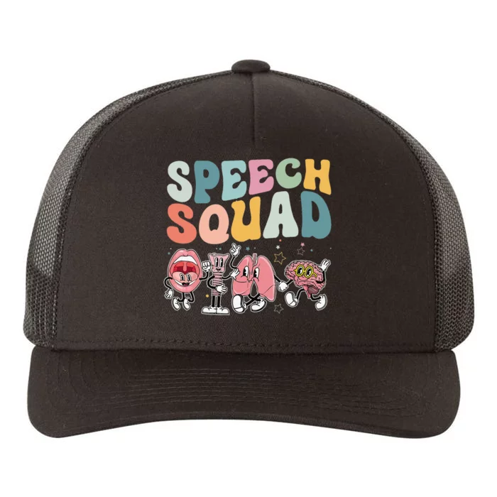 Speech Squad Funny Speech Therapy Speech Pathologist Yupoong Adult 5-Panel Trucker Hat