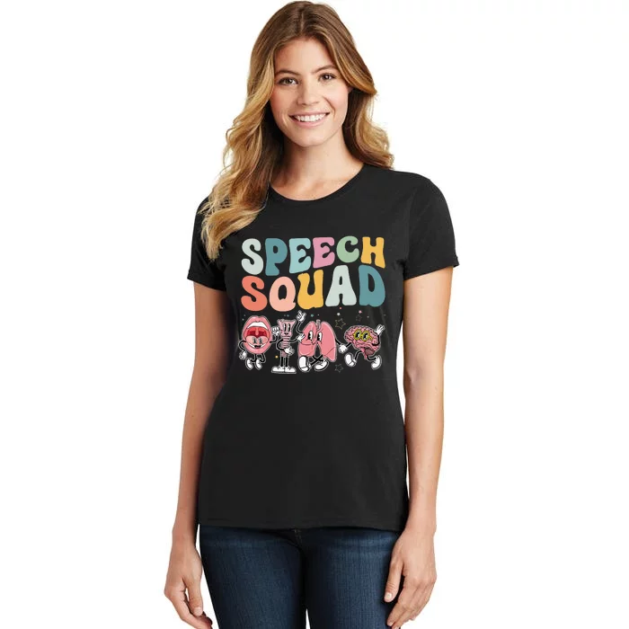 Speech Squad Funny Speech Therapy Speech Pathologist Women's T-Shirt