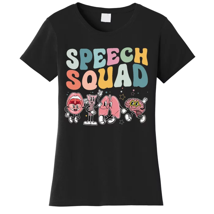 Speech Squad Funny Speech Therapy Speech Pathologist Women's T-Shirt