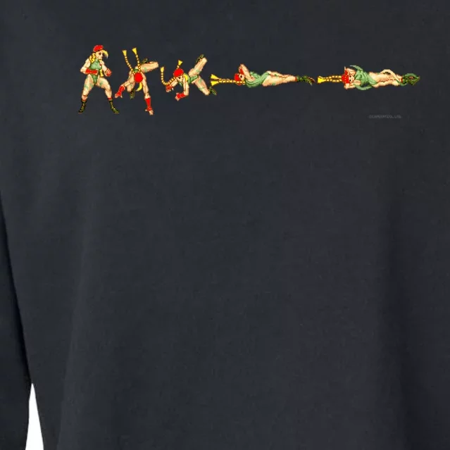 SUPER STREET FIGHTER II X CAMMY (SPIRAL ARROW) Cropped Pullover Crew