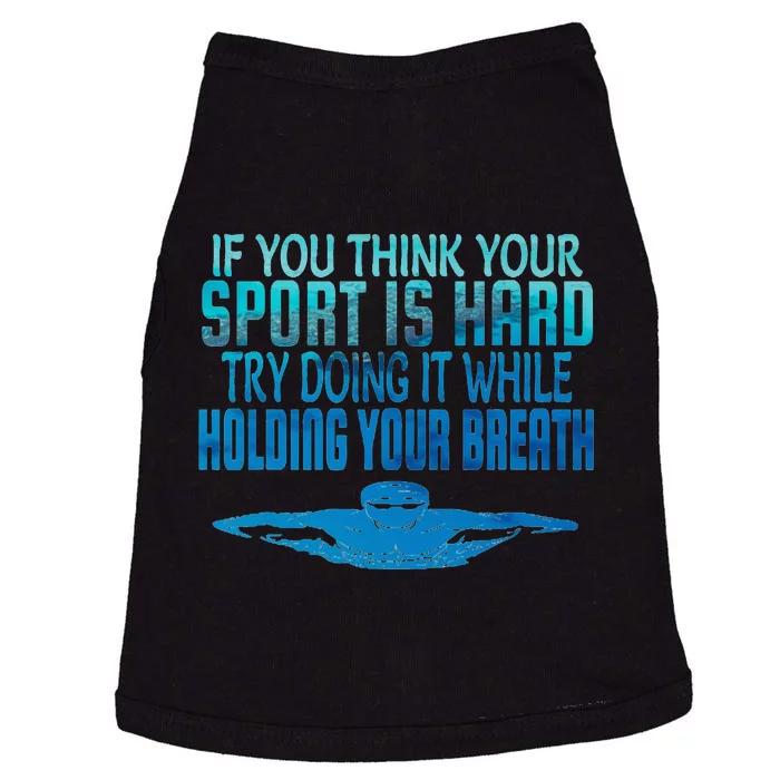 Swim Swimmer Funny Swimming Sport Practice Doggie Tank