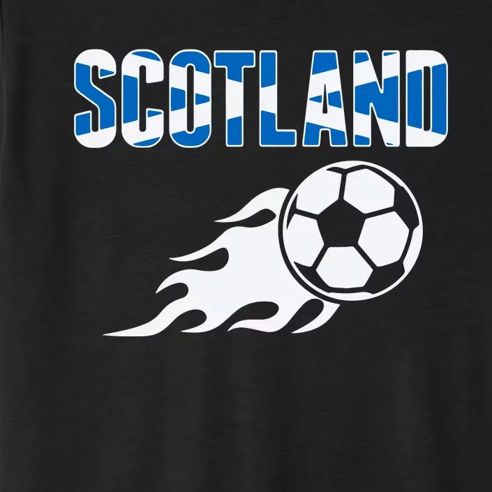 Scotland Soccer Fans Jersey Scottish Flag Football Lovers ChromaSoft Performance T-Shirt