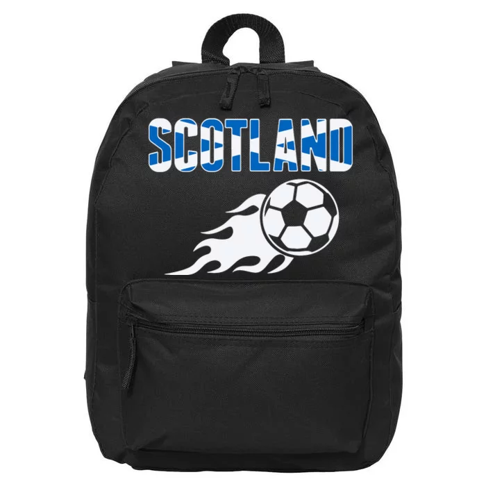 Scotland Soccer Fans Jersey Scottish Flag Football Lovers 16 in Basic Backpack