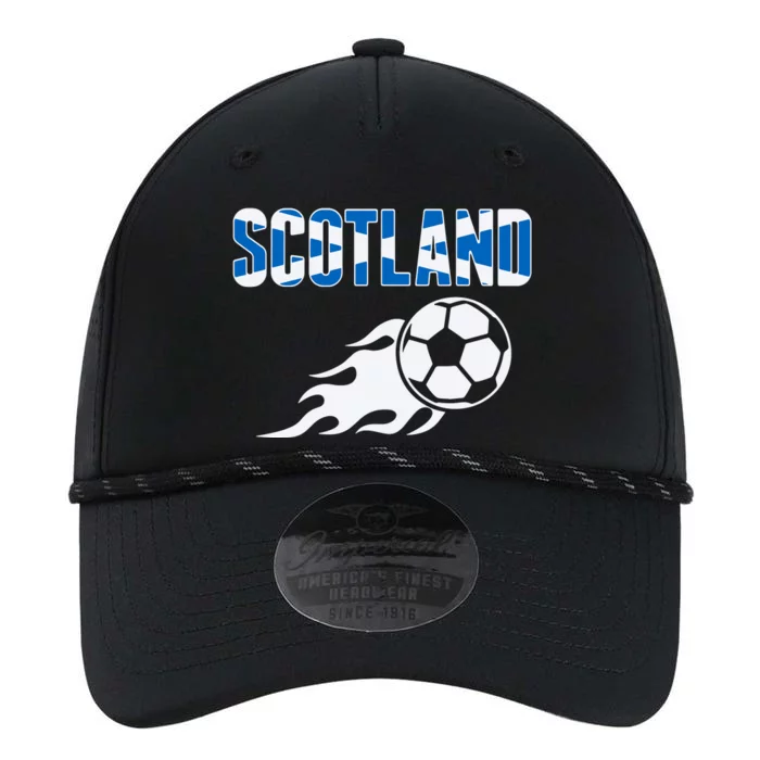 Scotland Soccer Fans Jersey Scottish Flag Football Lovers Performance The Dyno Cap