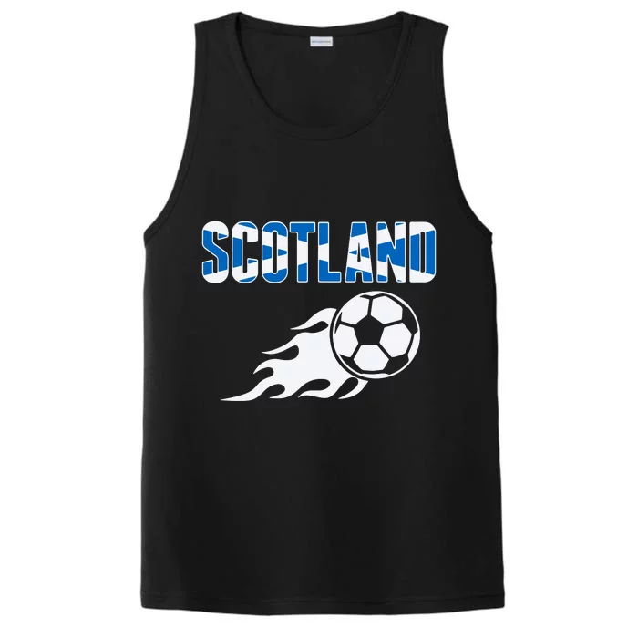 Scotland Soccer Fans Jersey Scottish Flag Football Lovers Performance Tank