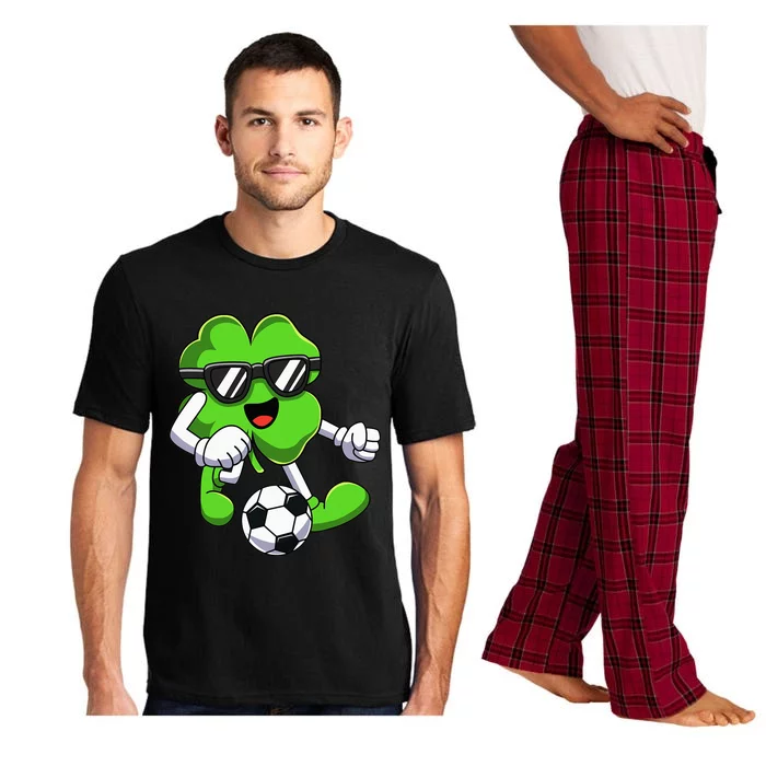 Shamrock Soccer Funny St Patricks Day irish Pajama Set