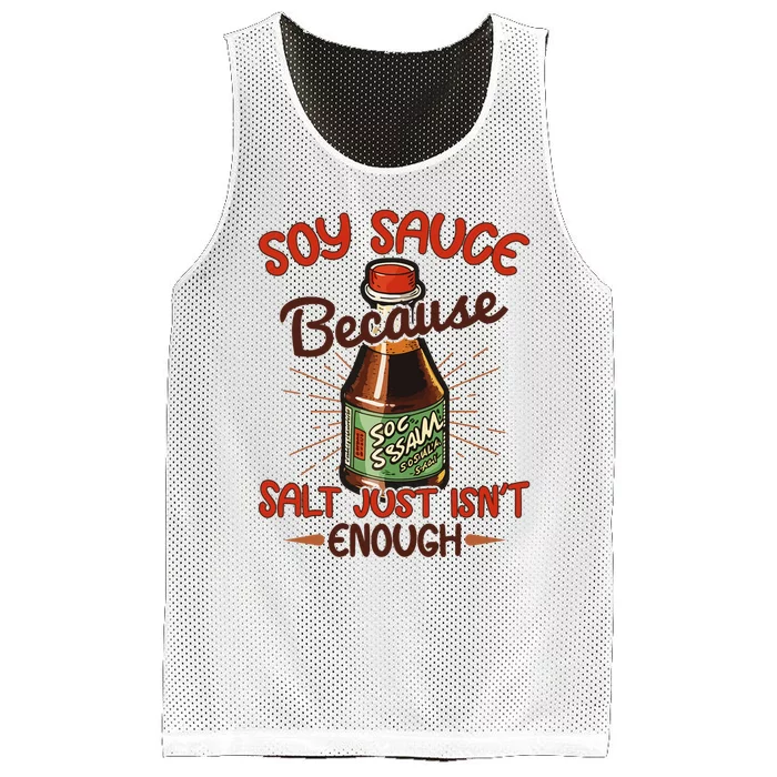 Soy Sauce Funny Costume Vegan Soy Sauce Funny Sushi Matching Group Halloween Cos Mesh Reversible Basketball Jersey Tank