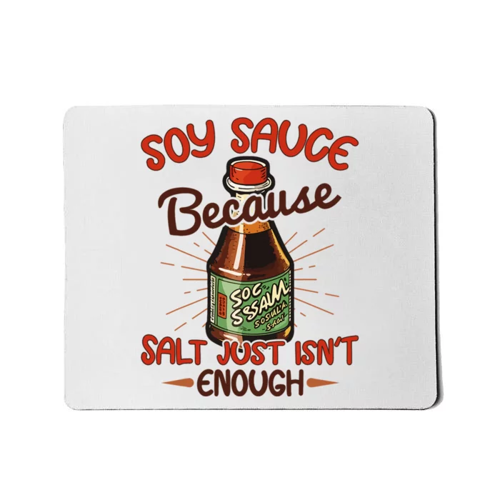 Soy Sauce Funny Costume Vegan Soy Sauce Funny Sushi Matching Group Halloween Cos Mousepad