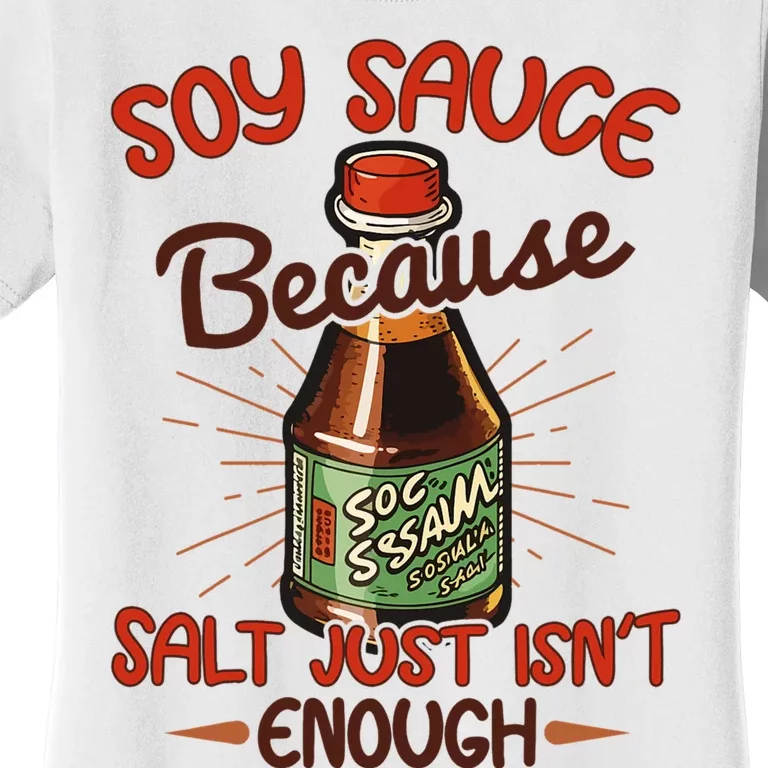 Soy Sauce Funny Costume Vegan Soy Sauce Funny Sushi Matching Group Halloween Cos Women's T-Shirt