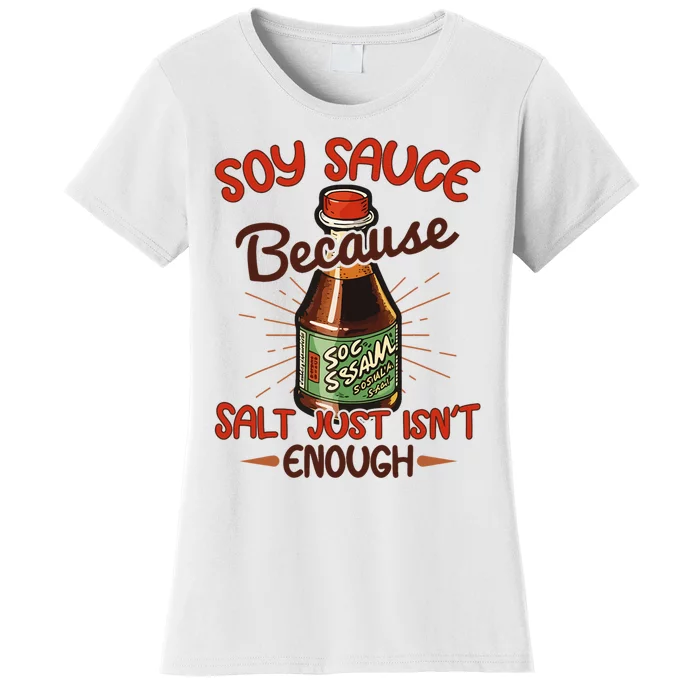 Soy Sauce Funny Costume Vegan Soy Sauce Funny Sushi Matching Group Halloween Cos Women's T-Shirt