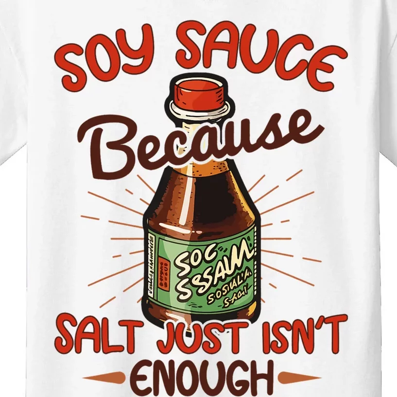 Soy Sauce Funny Costume Vegan Soy Sauce Funny Sushi Matching Group Halloween Cos Kids T-Shirt