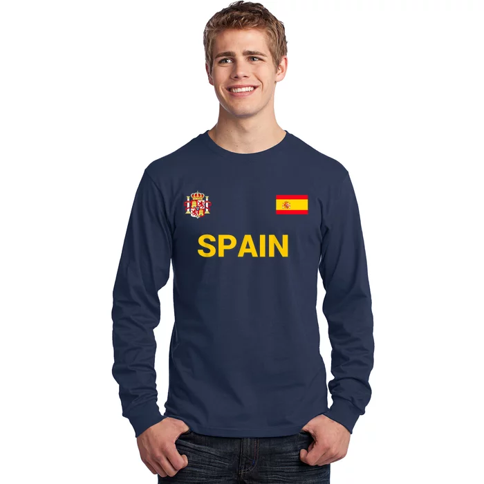 Soccer shirt in colors of spanish flag. National jersey for