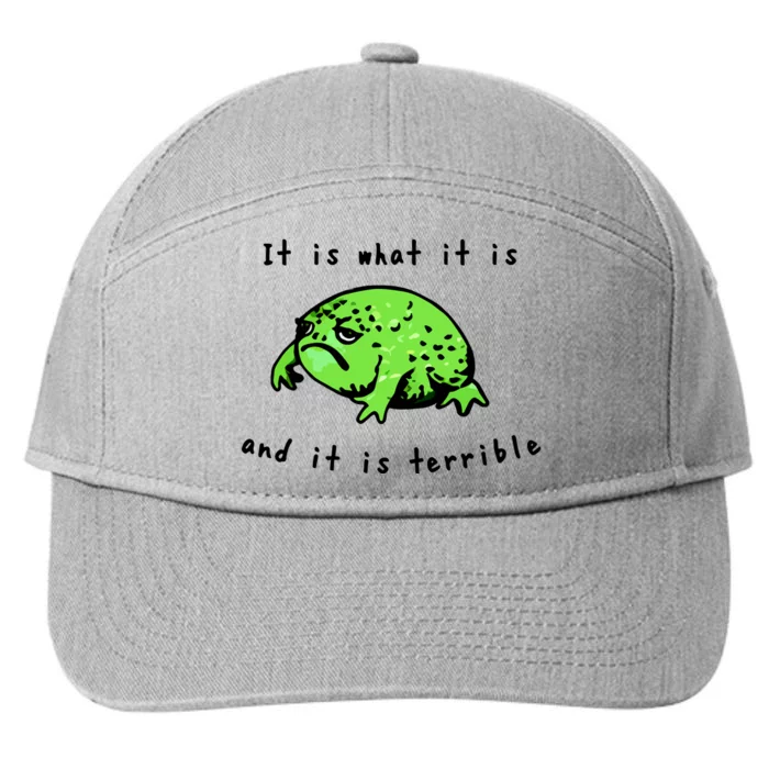 Shithead Steve Frog It Is What It Is And It Is Terrible 7-Panel Snapback Hat