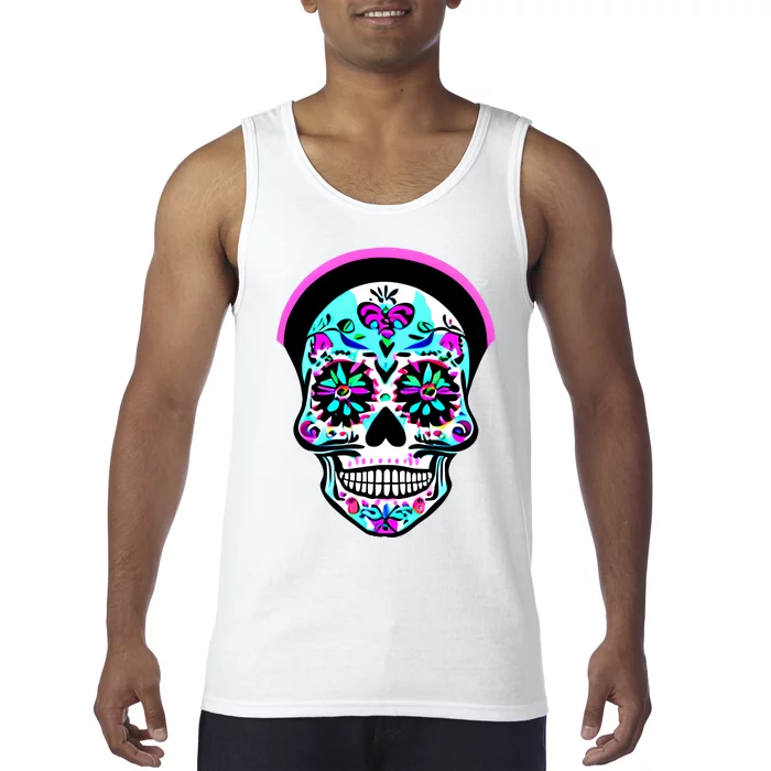 Sugar Skull Funny Cinco De Mayo T Graphic Tank Top