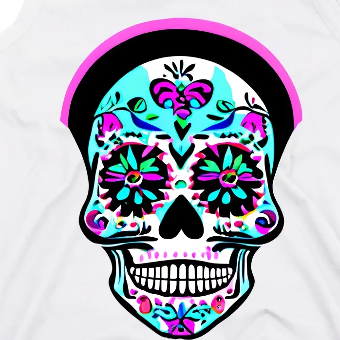 Sugar Skull Funny Cinco De Mayo T Graphic Tank Top