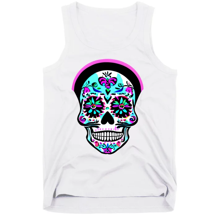 Sugar Skull Funny Cinco De Mayo T Graphic Tank Top