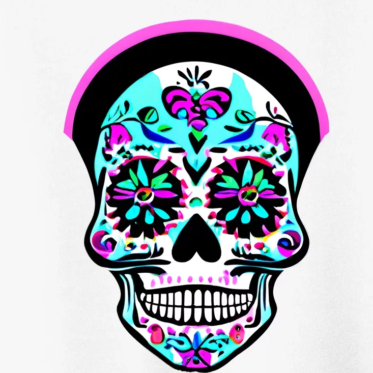 Sugar Skull Funny Cinco De Mayo T Graphic Toddler T-Shirt