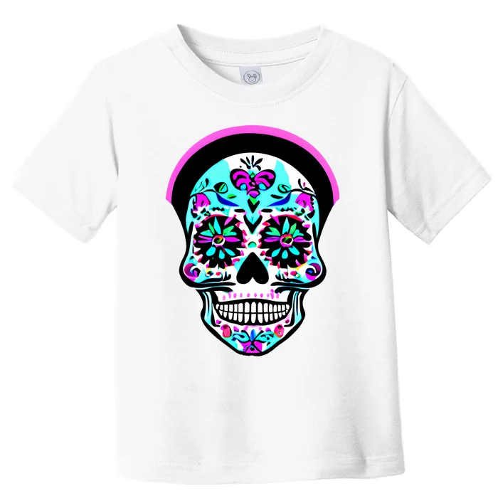 Sugar Skull Funny Cinco De Mayo T Graphic Toddler T-Shirt